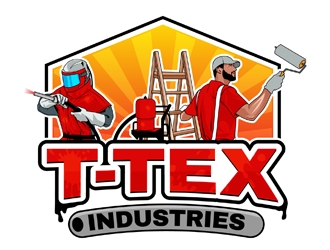T-TEX INDUSTRIES logo design by DreamLogoDesign