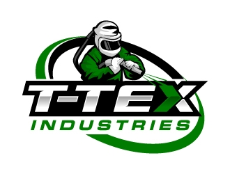 T-TEX INDUSTRIES logo design by jaize