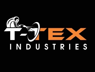 T-TEX INDUSTRIES logo design by alfais