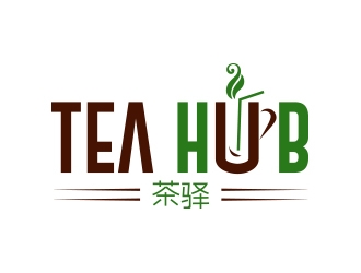 Tea Hub 茶驿 logo design by zubi