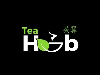 Tea Hub 茶驿 logo design by bougalla005