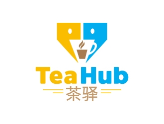 Tea Hub 茶驿 logo design by Krafty