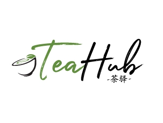 Tea Hub 茶驿 logo design by Lovoos