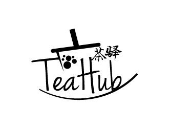 Tea Hub 茶驿 logo design by yans