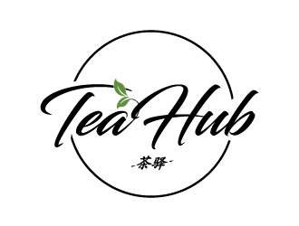 Tea Hub 茶驿 logo design by Lovoos