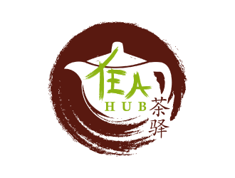 Tea Hub 茶驿 logo design by nona