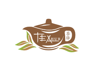 Tea Hub 茶驿 logo design by nona