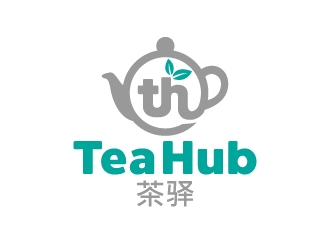 Tea Hub 茶驿 logo design by Krafty