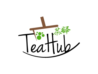 Tea Hub 茶驿 logo design by yans