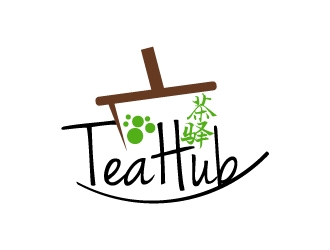 Tea Hub 茶驿 logo design by yans