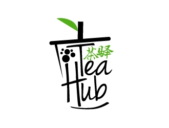 Tea Hub 茶驿 logo design by yans