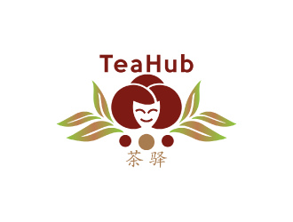 Tea Hub 茶驿 logo design by nona