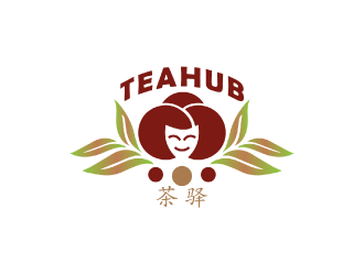 Tea Hub 茶驿 logo design by nona