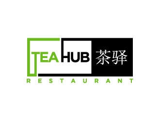 Tea Hub 茶驿 logo design by Erasedink