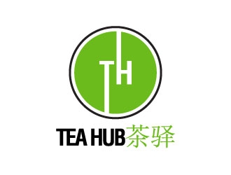 Tea Hub 茶驿 logo design by Erasedink