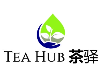 Tea Hub 茶驿 logo design by jetzu