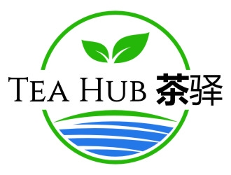 Tea Hub 茶驿 logo design by jetzu