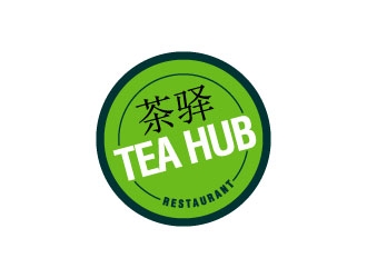 Tea Hub 茶驿 logo design by Erasedink