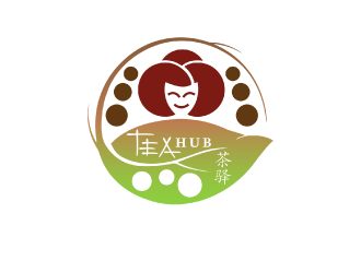 Tea Hub 茶驿 logo design by nona