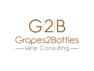 G2B - Grapes2Bottles Wine Consulting logo design by mbamboex