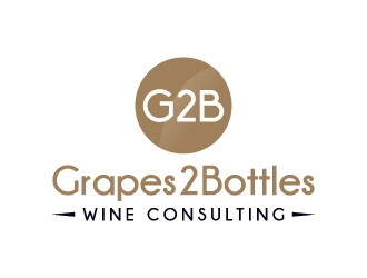 G2B - Grapes2Bottles Wine Consulting logo design by akilis13