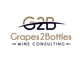 G2B - Grapes2Bottles Wine Consulting logo design by akilis13