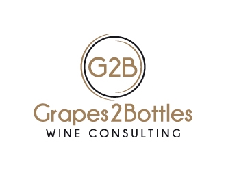 G2B - Grapes2Bottles Wine Consulting logo design by akilis13