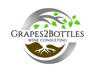 G2B - Grapes2Bottles Wine Consulting logo design by jetzu