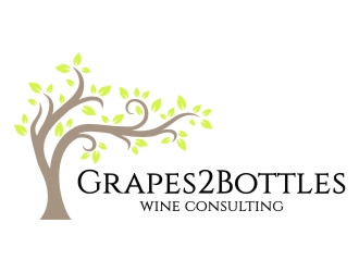 G2B - Grapes2Bottles Wine Consulting logo design by jetzu