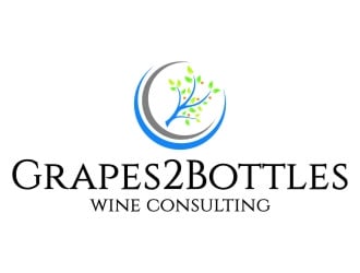 G2B - Grapes2Bottles Wine Consulting logo design by jetzu