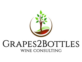 G2B - Grapes2Bottles Wine Consulting logo design by jetzu