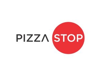 Pizza Stop logo design by N3V4