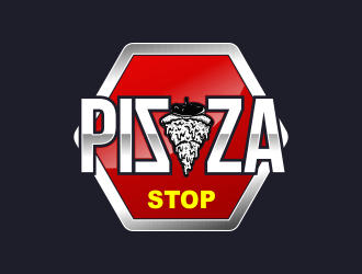 Pizza Stop logo design by Cekot_Art