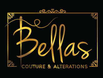Bellas Couture & Alterations logo design by MonkDesign