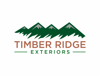 Timber Ridge Exteriors logo design by bombers