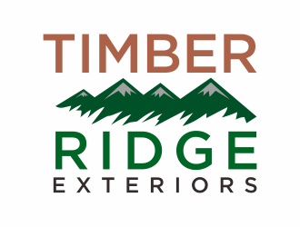 Timber Ridge Exteriors logo design by bombers