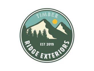 Timber Ridge Exteriors logo design by N3V4
