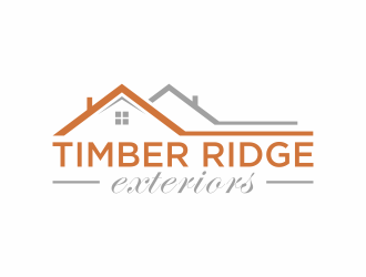 Timber Ridge Exteriors logo design by bombers