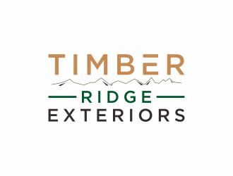 Timber Ridge Exteriors logo design by checx