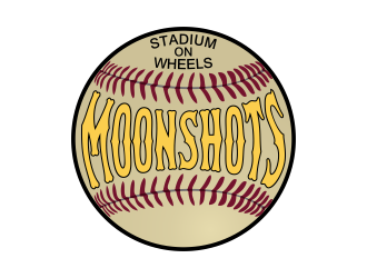 Moonshots Stadium On Wheels logo design by Kruger