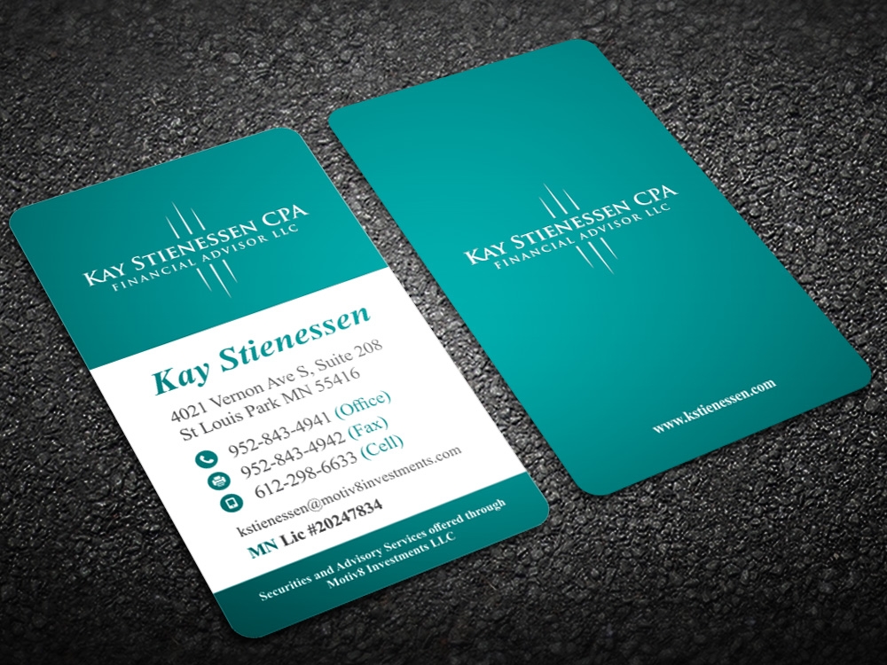 Kay Stienessen CPA Financial Advisor LLC logo design by Kindo