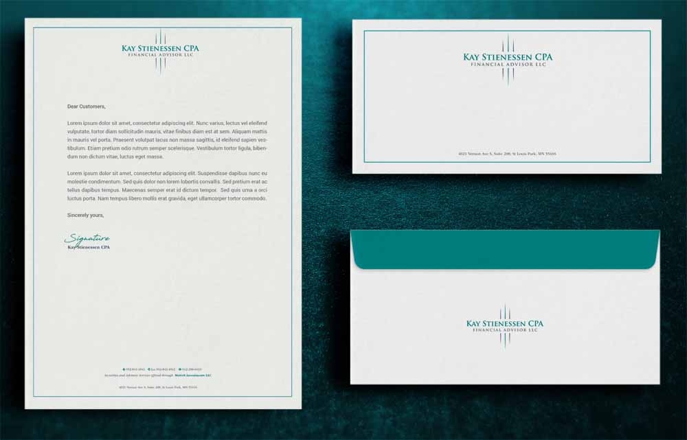 Kay Stienessen CPA Financial Advisor LLC logo design by SOLARFLARE