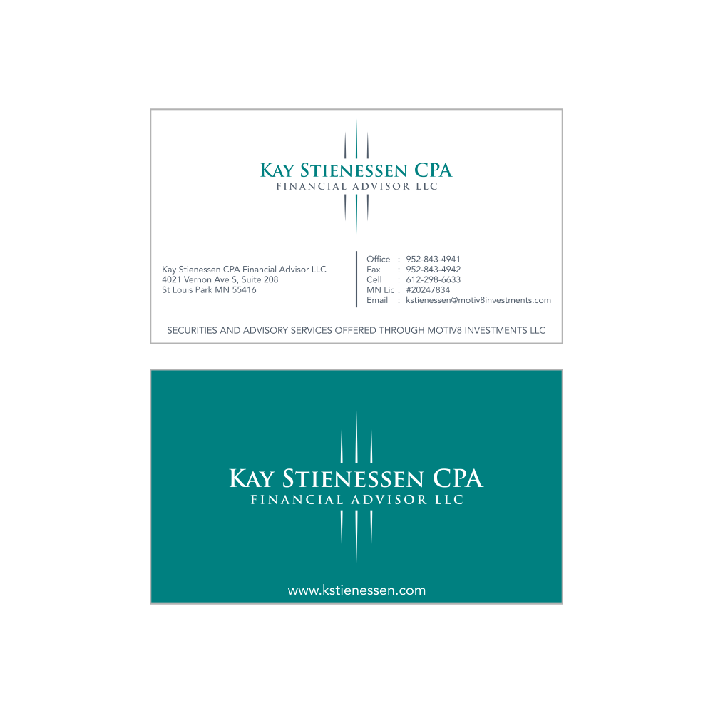 Kay Stienessen CPA Financial Advisor LLC logo design by ellsa