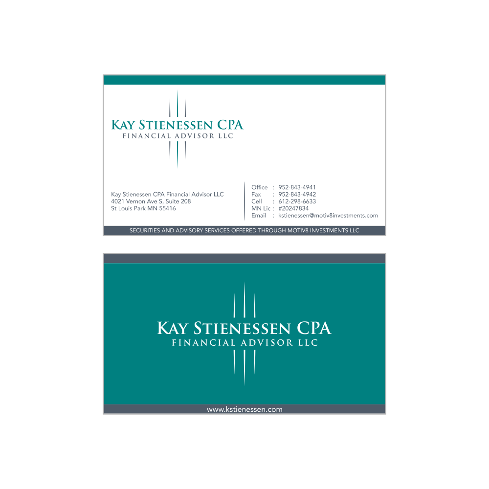 Kay Stienessen CPA Financial Advisor LLC logo design by ellsa