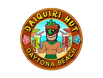 Daiquiri Hut  logo design by PrimalGraphics