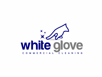 White Glove Commercial Cleaning logo design by kimora