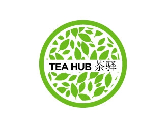 Tea Hub 茶驿 logo design by Erasedink