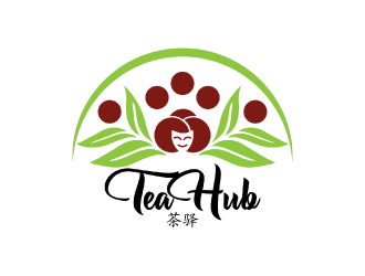 Tea Hub 茶驿 logo design by nona