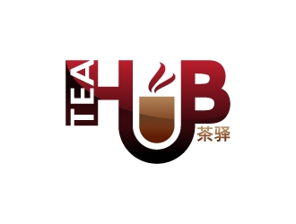Tea Hub 茶驿 logo design by Krafty