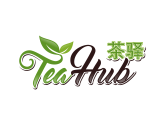 Tea Hub 茶驿 logo design by done